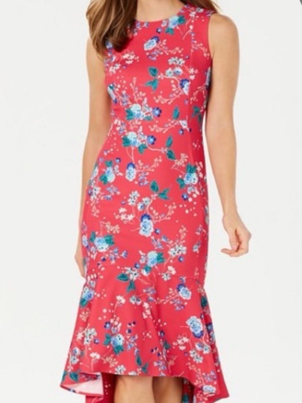 Calvin Klein Pink Floral Maxi Dress